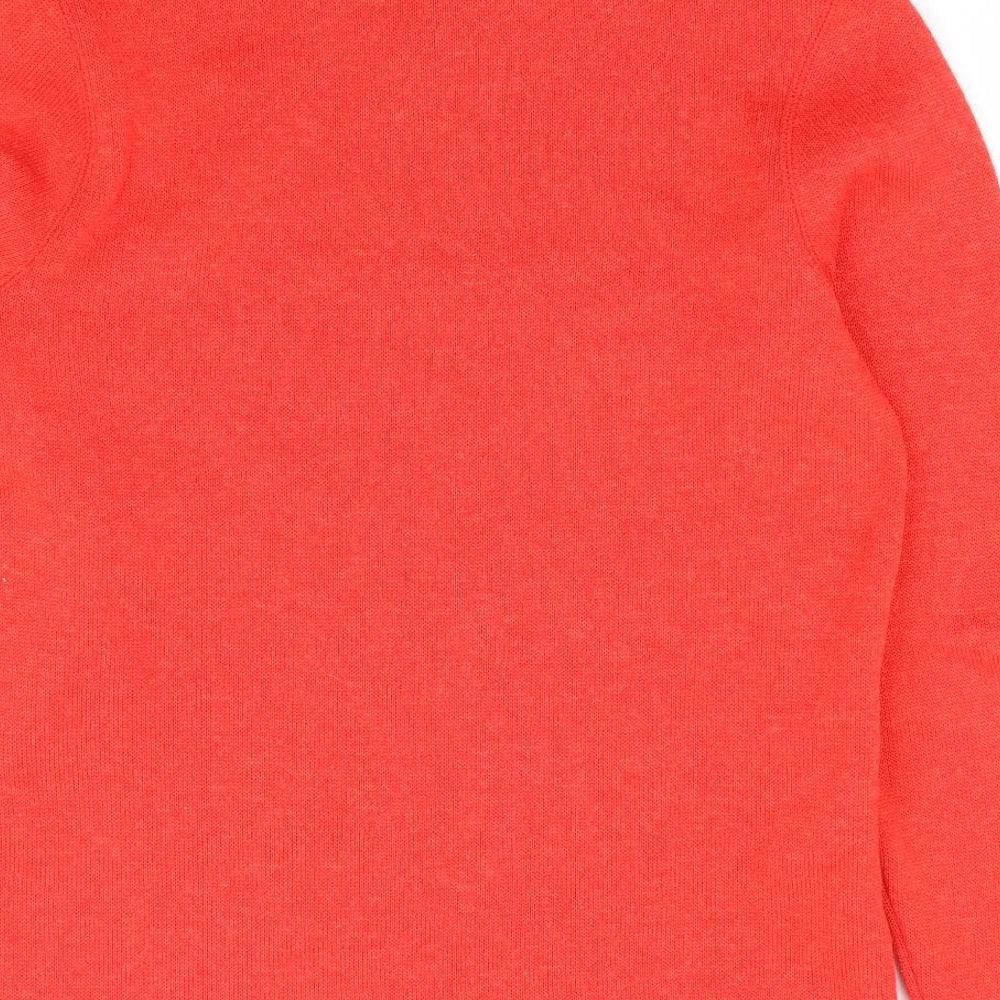 TOG24 Womens Orange 100% Polyester Pullover Sweatshirt Size 10 Pullover