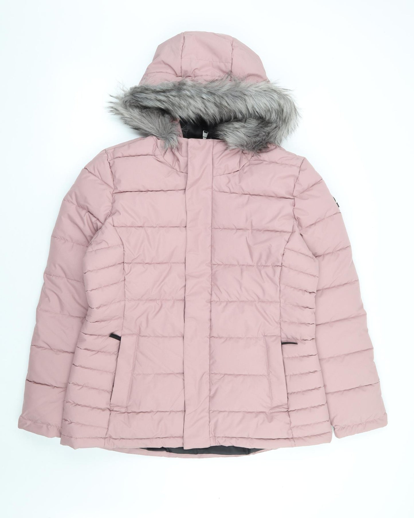 TOG24 Womens Pink Parka Coat Size 14 Zip