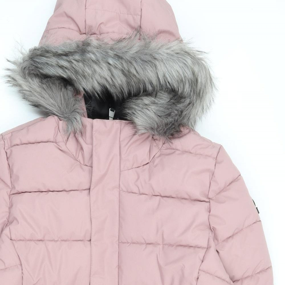 TOG24 Womens Pink Parka Coat Size 14 Zip