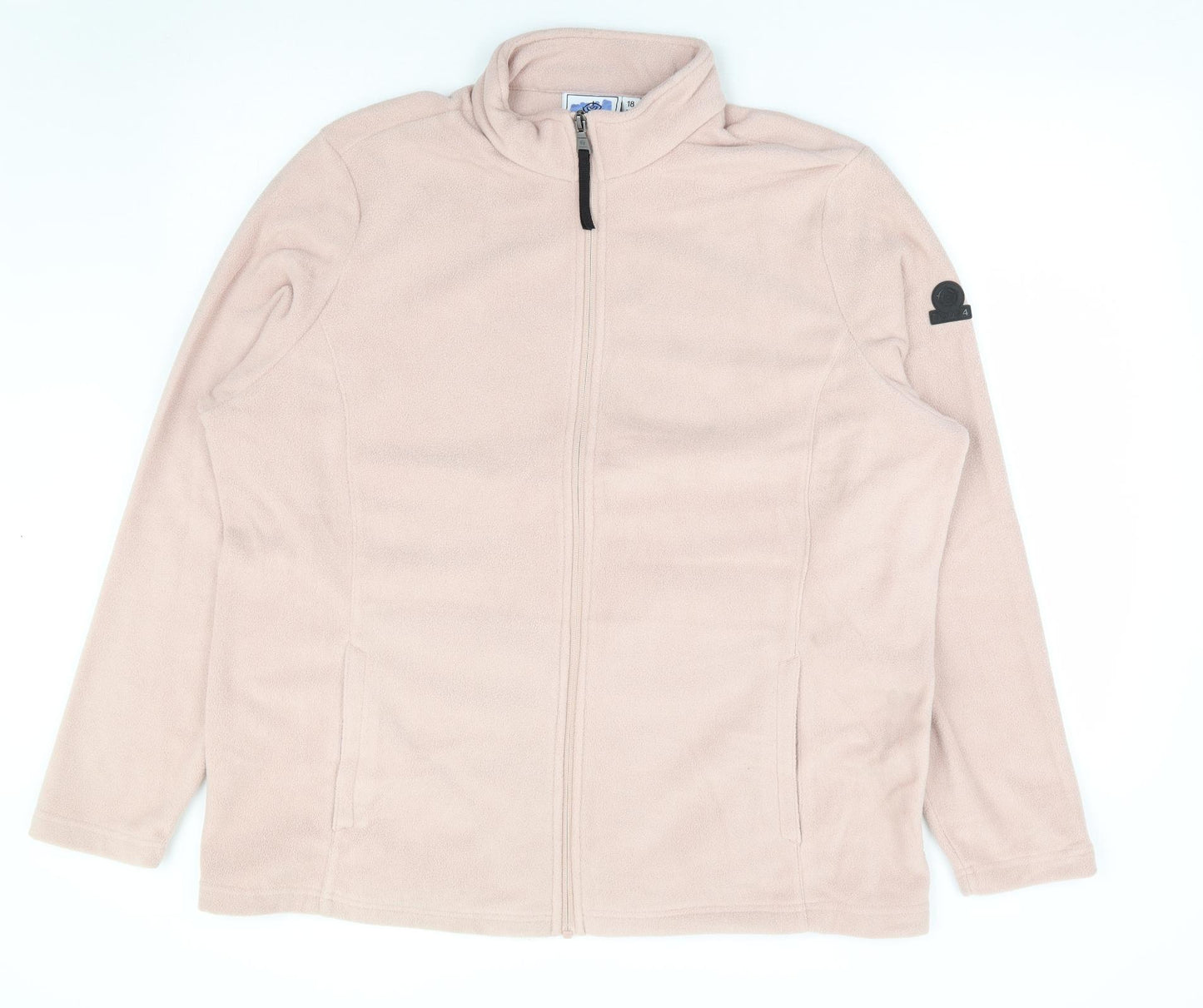 TOG24 Womens Pink 100% Polyester Full Zip Sweatshirt Size 18 Zip