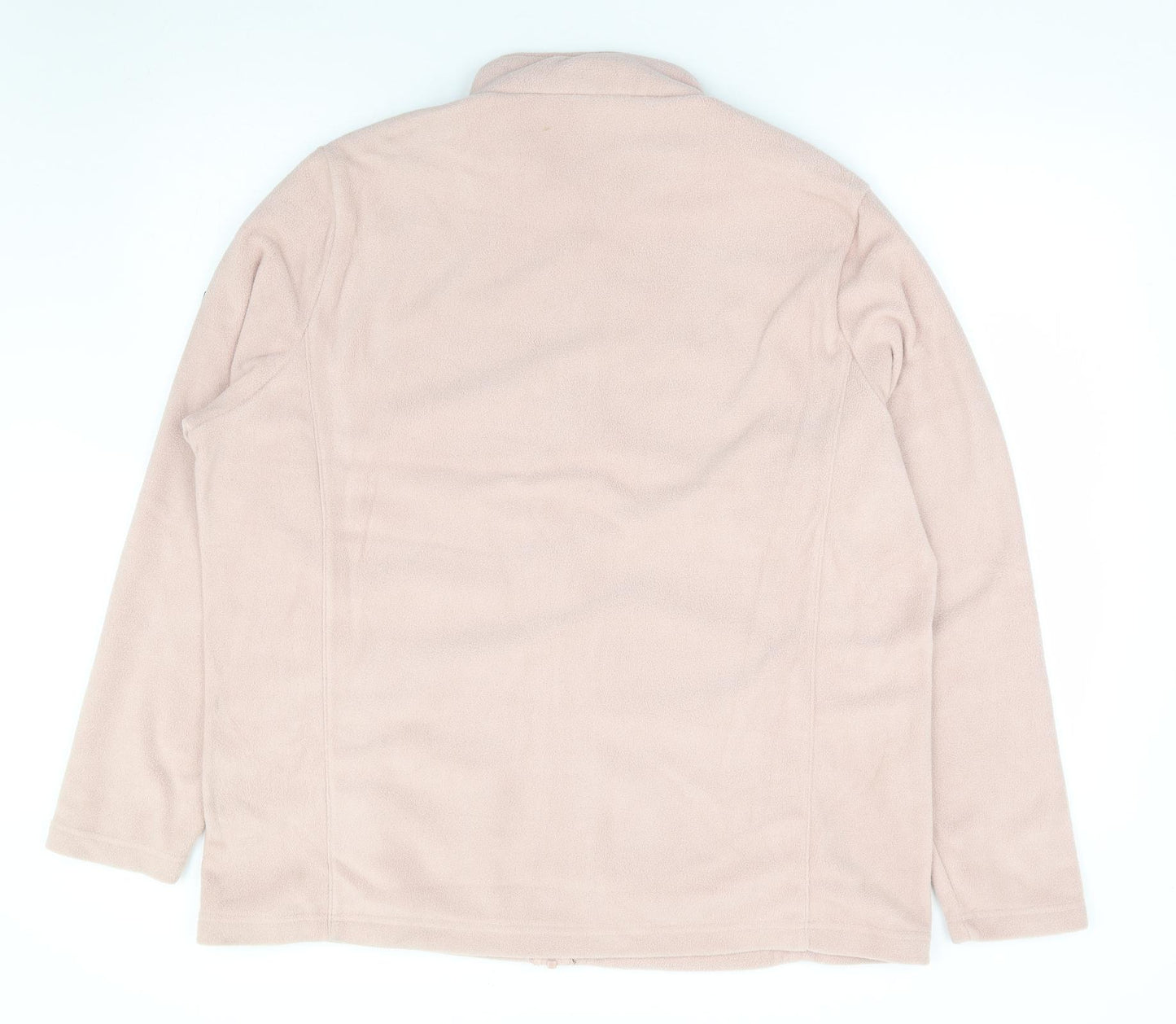TOG24 Womens Pink 100% Polyester Full Zip Sweatshirt Size 18 Zip