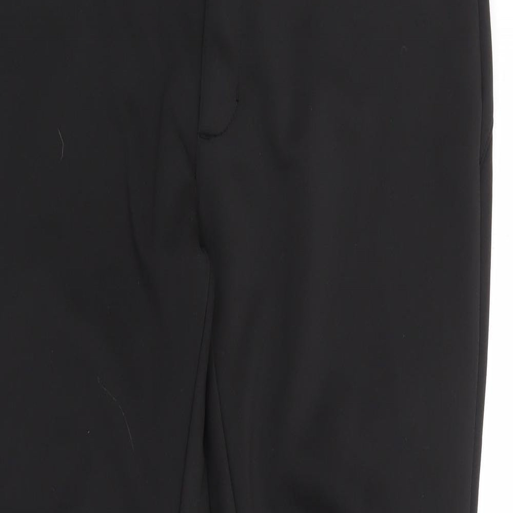 TOG24 Womens Black Polyester Snow Pants Trousers Size 10 L27 in Regular Zip - Short Length