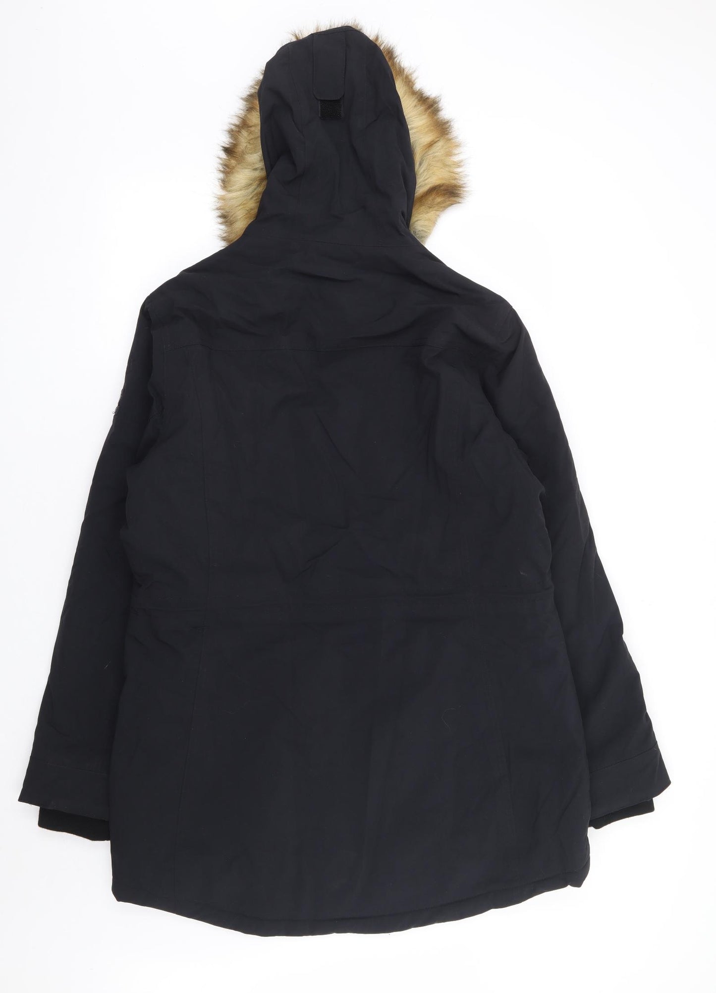 TOG24 Womens Black Parka Coat Size 16 Zip
