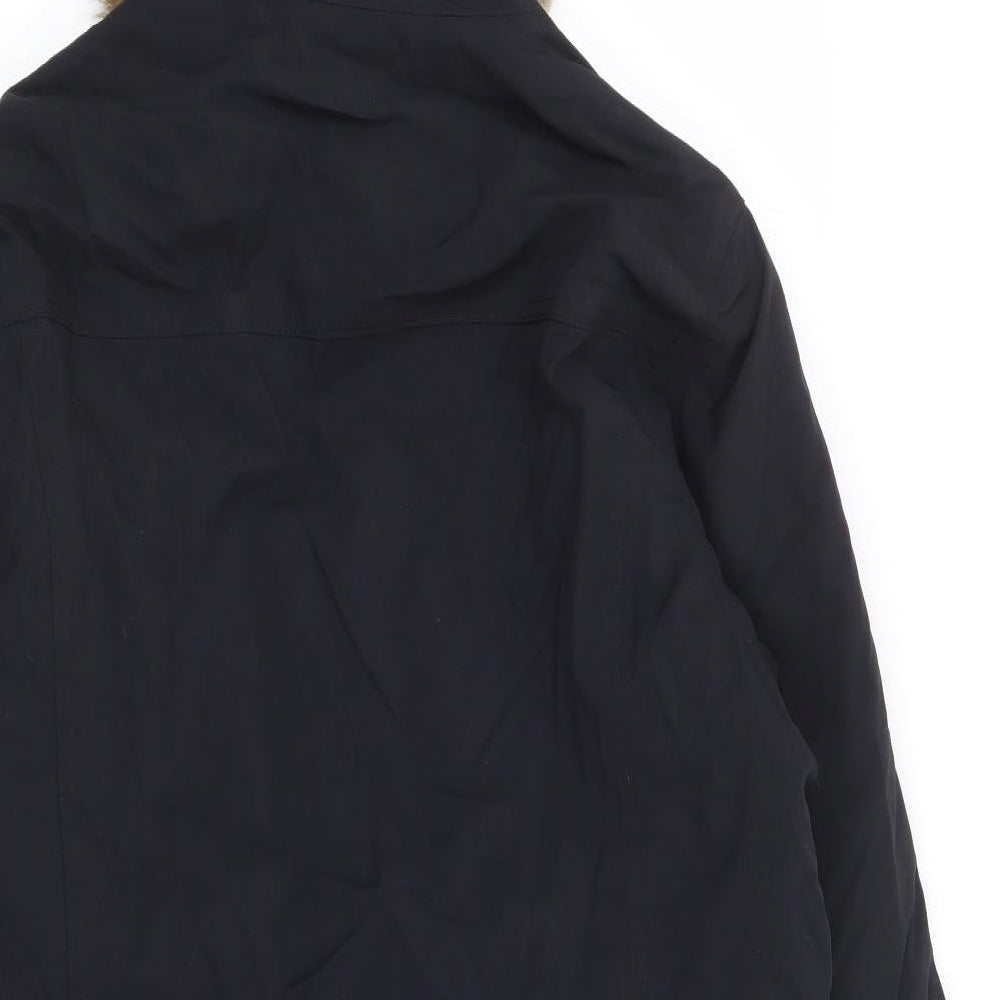 TOG24 Womens Black Parka Coat Size 16 Zip