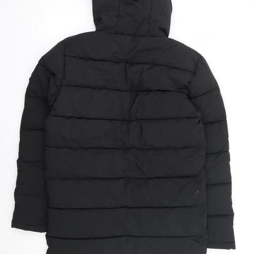 TOG24 Mens Black Parka Coat Size S Zip