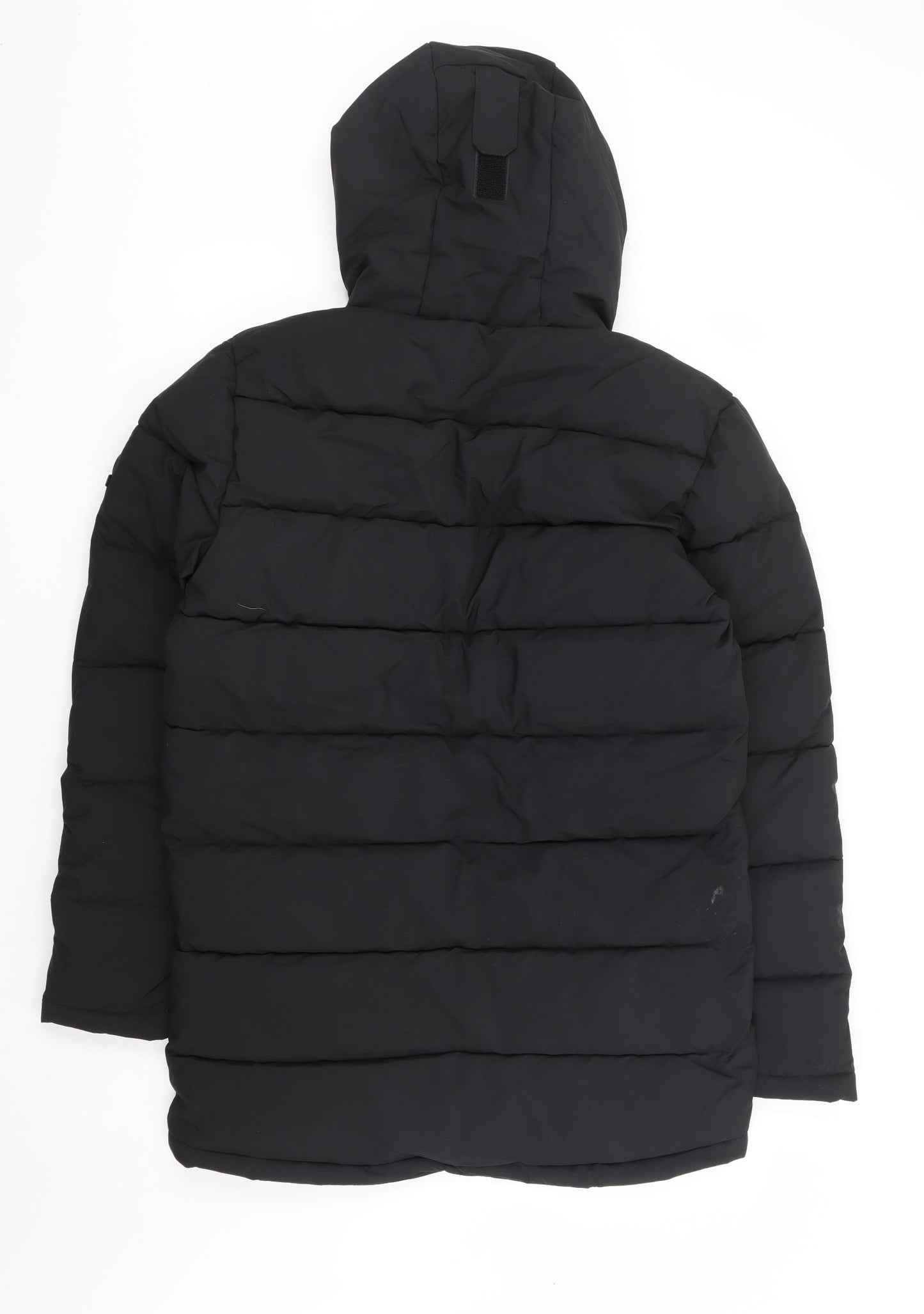 TOG24 Mens Black Parka Coat Size S Zip