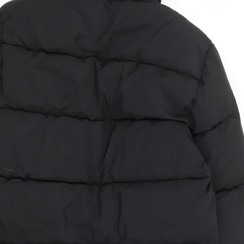 TOG24 Mens Black Parka Coat Size S Zip