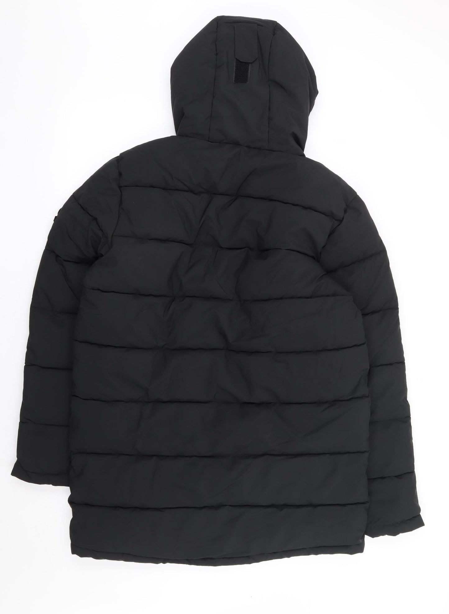 TOG24 Mens Black Puffer Jacket Coat Size M Zip