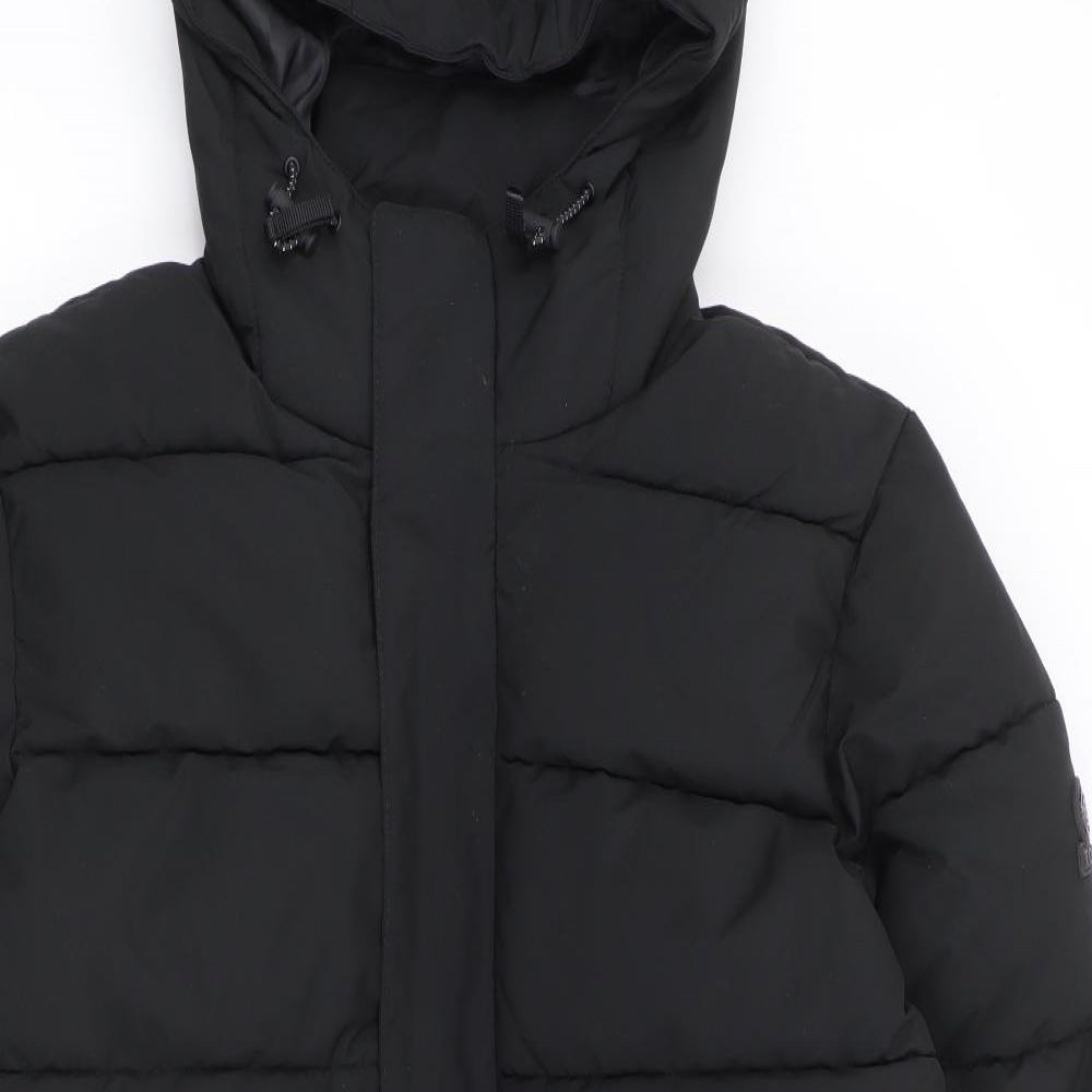 TOG24 Mens Black Puffer Jacket Coat Size M Zip