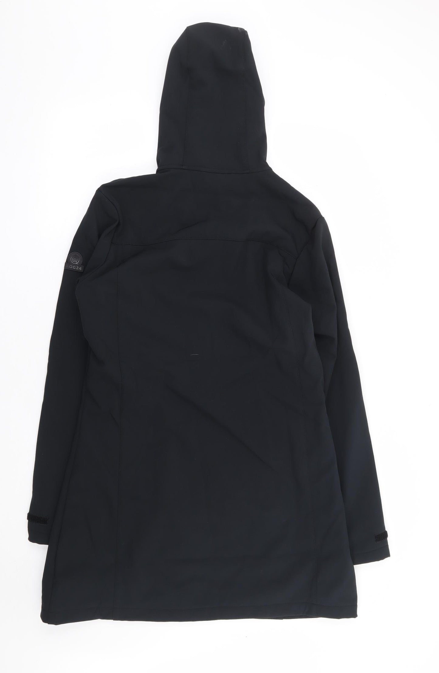TOG24 Womens Black Rain Coat Jacket Size 14 Zip - Fleece Lined