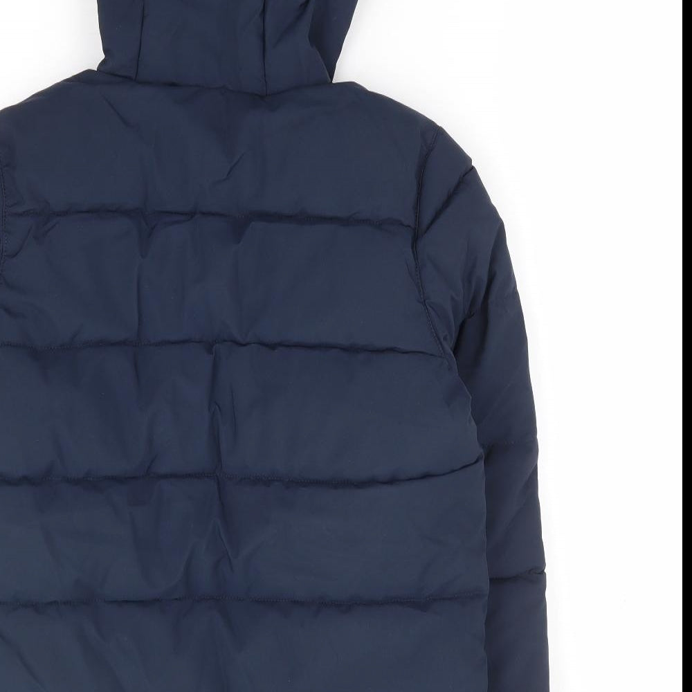 TOG24 Boys Blue Parka Coat Size 10-11 Years Zip