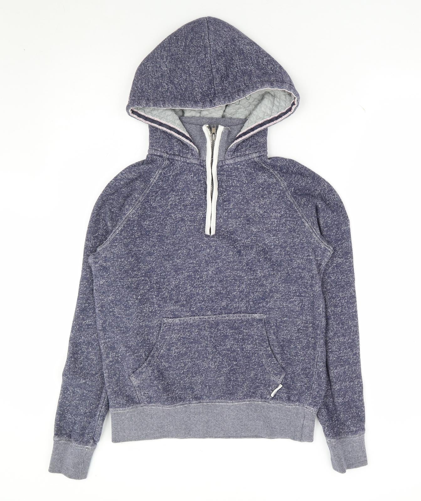 Horsewear Womens Blue Cotton Pullover Hoodie Size 2XS Pullover