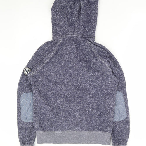 Horsewear Womens Blue Cotton Pullover Hoodie Size 2XS Pullover