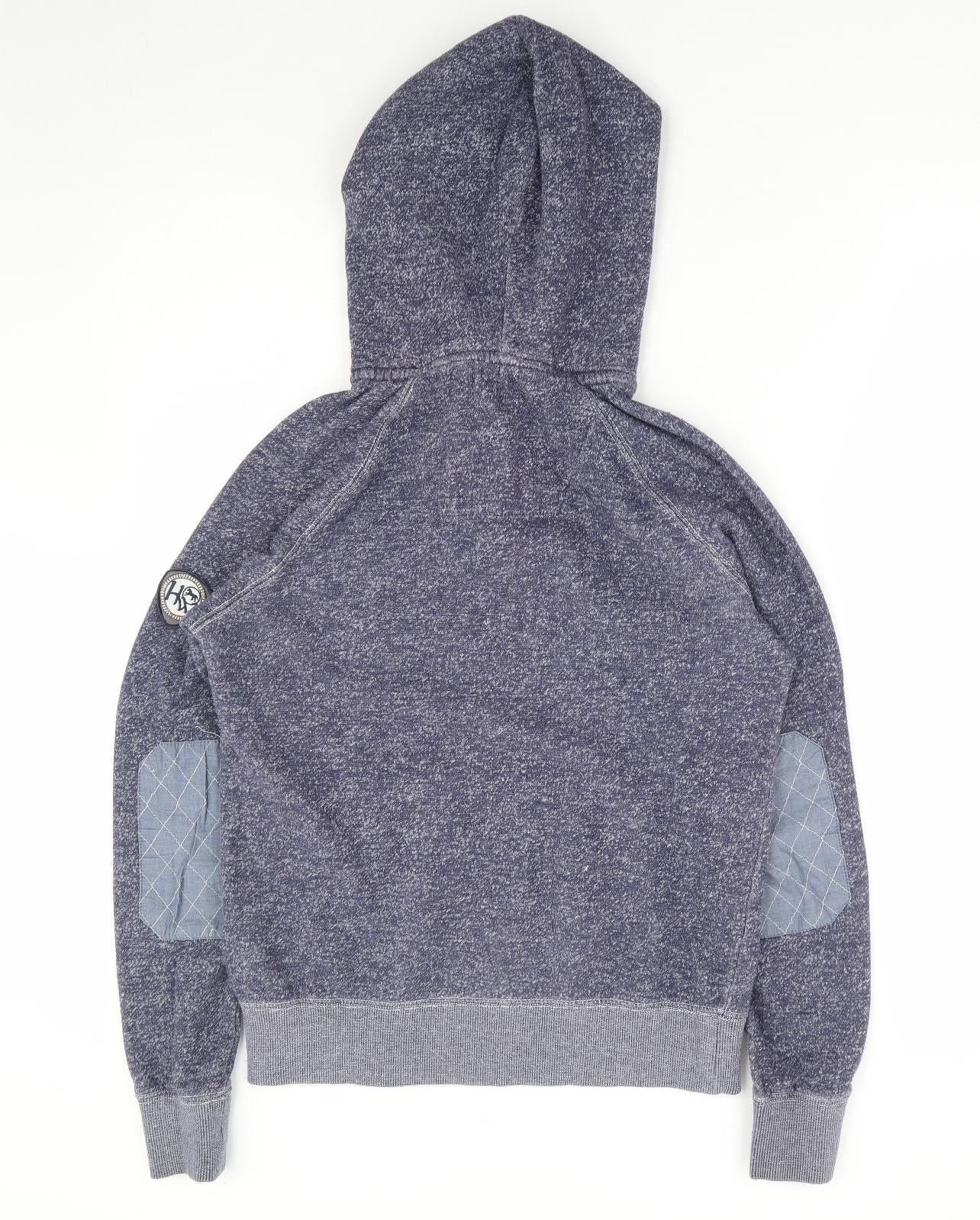Horsewear Womens Blue Cotton Pullover Hoodie Size 2XS Pullover