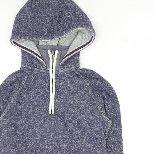 Horsewear Womens Blue Cotton Pullover Hoodie Size 2XS Pullover