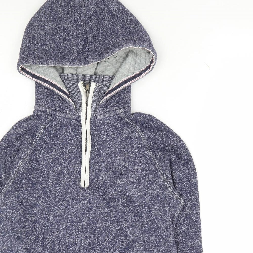 Horsewear Womens Blue Cotton Pullover Hoodie Size 2XS Pullover