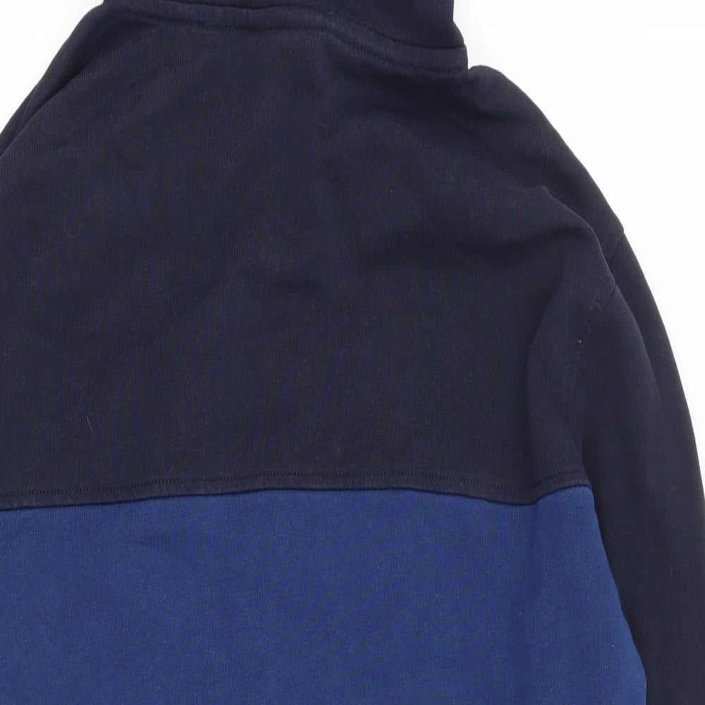 Superdry Mens Blue Cotton Pullover Hoodie Size S