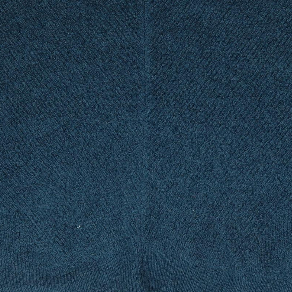 Preworn Womens Blue Boat Neck Acrylic Pullover Jumper Size 16 - Batwing
