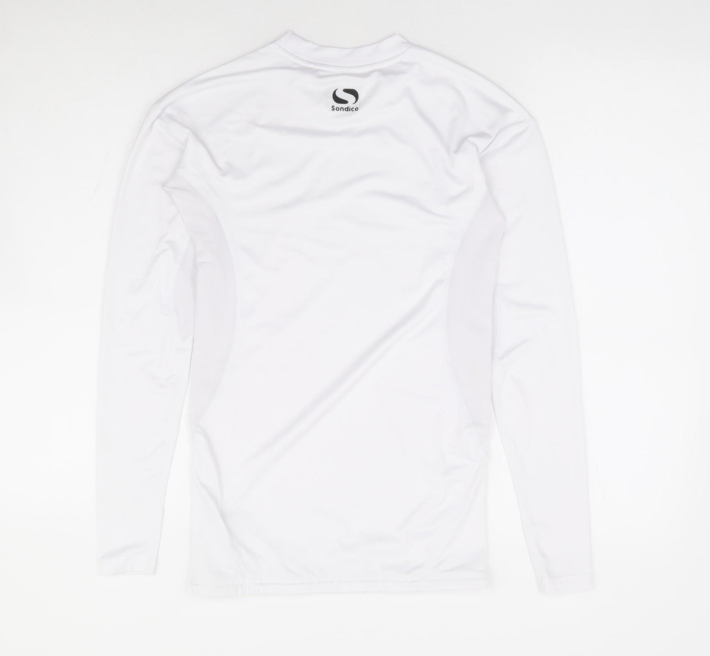 Sondico Womens White Polyester Basic T-Shirt Size S Crew Neck Pullover