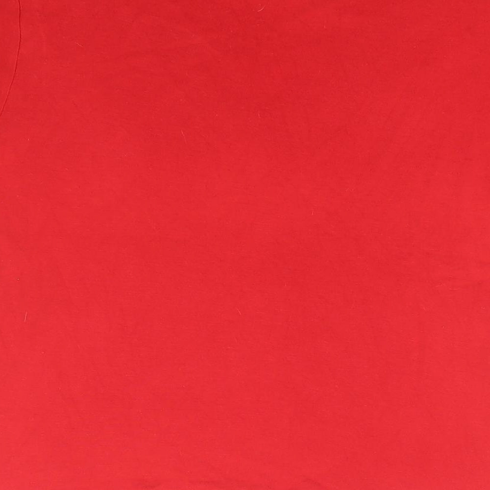 Divided by H&M Womens Red Polyester Cropped T-Shirt Size XS Round Neck - Brooklyn NYC