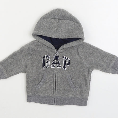 Gap Boys Grey Jacket Size 3-6 Months Zip