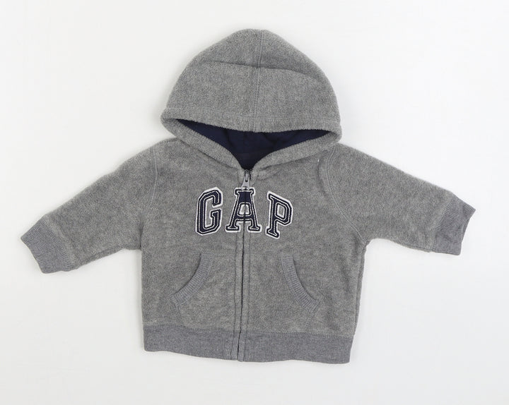 Gap Boys Grey Jacket Size 3-6 Months Zip