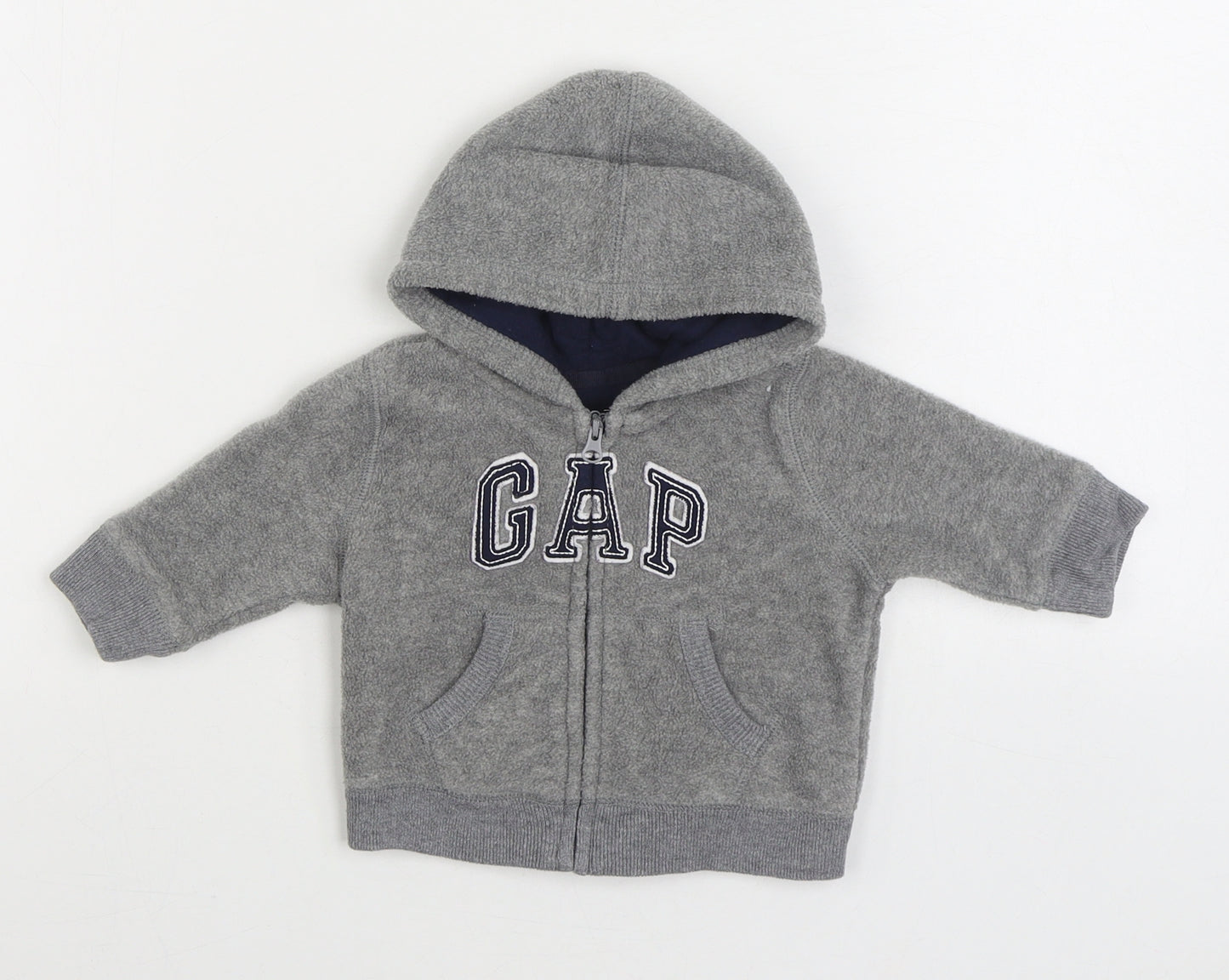 Gap Boys Grey Jacket Size 3-6 Months Zip