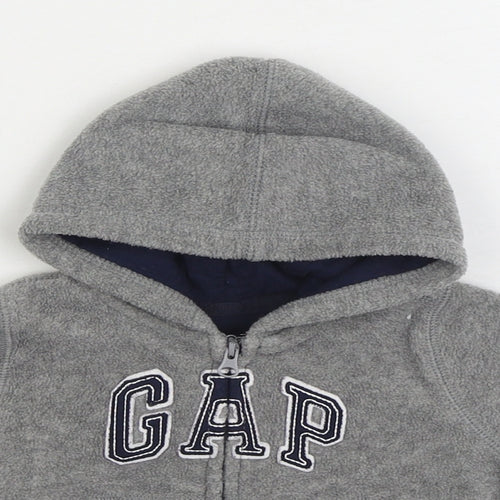 Gap Boys Grey Jacket Size 3-6 Months Zip
