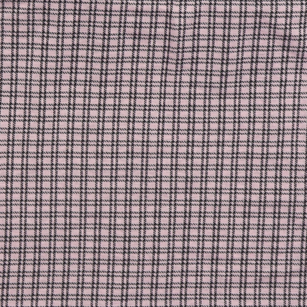 New Look Womens Pink Plaid Polyester Mini Skirt Size 16