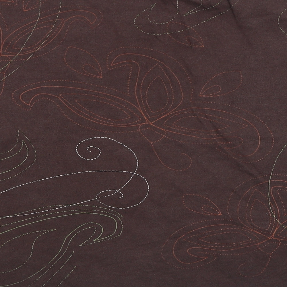 Preworn Womens Brown 100% Cotton Basic T-Shirt Size M Scoop Neck