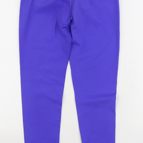 Superdry Womens Blue Polyester Jogger Leggings Size 14 L28 in