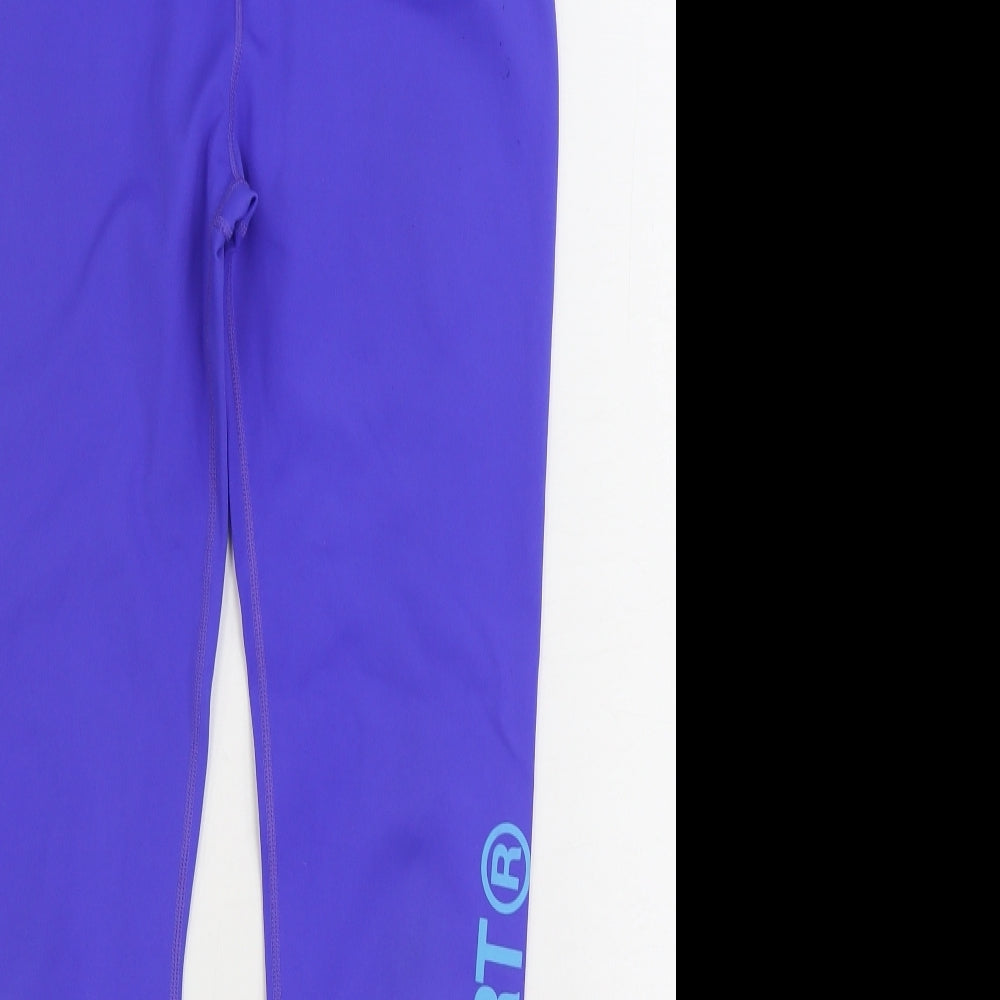 Superdry Womens Blue Polyester Jogger Leggings Size 14 L28 in