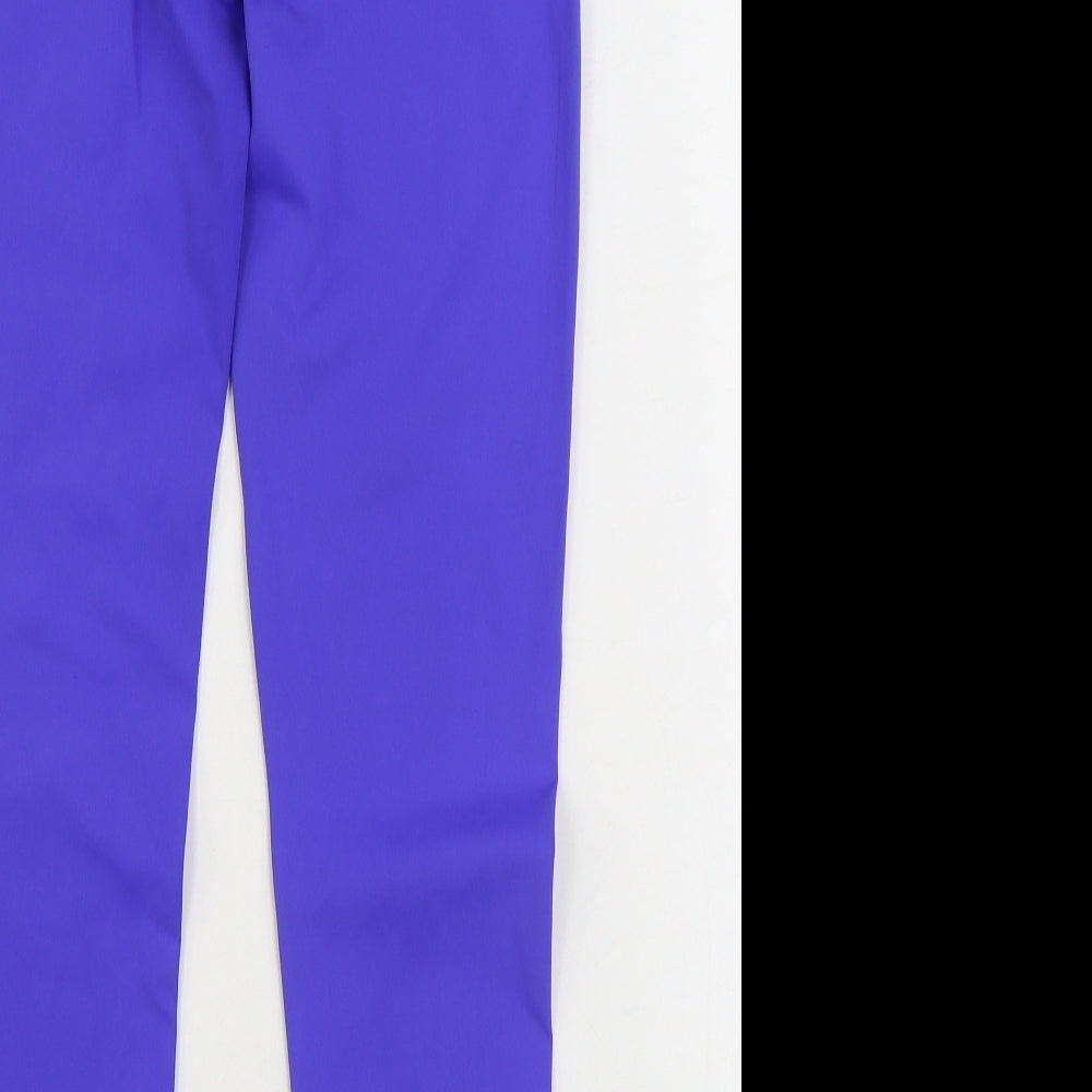 Superdry Womens Blue Polyester Jogger Leggings Size 14 L28 in