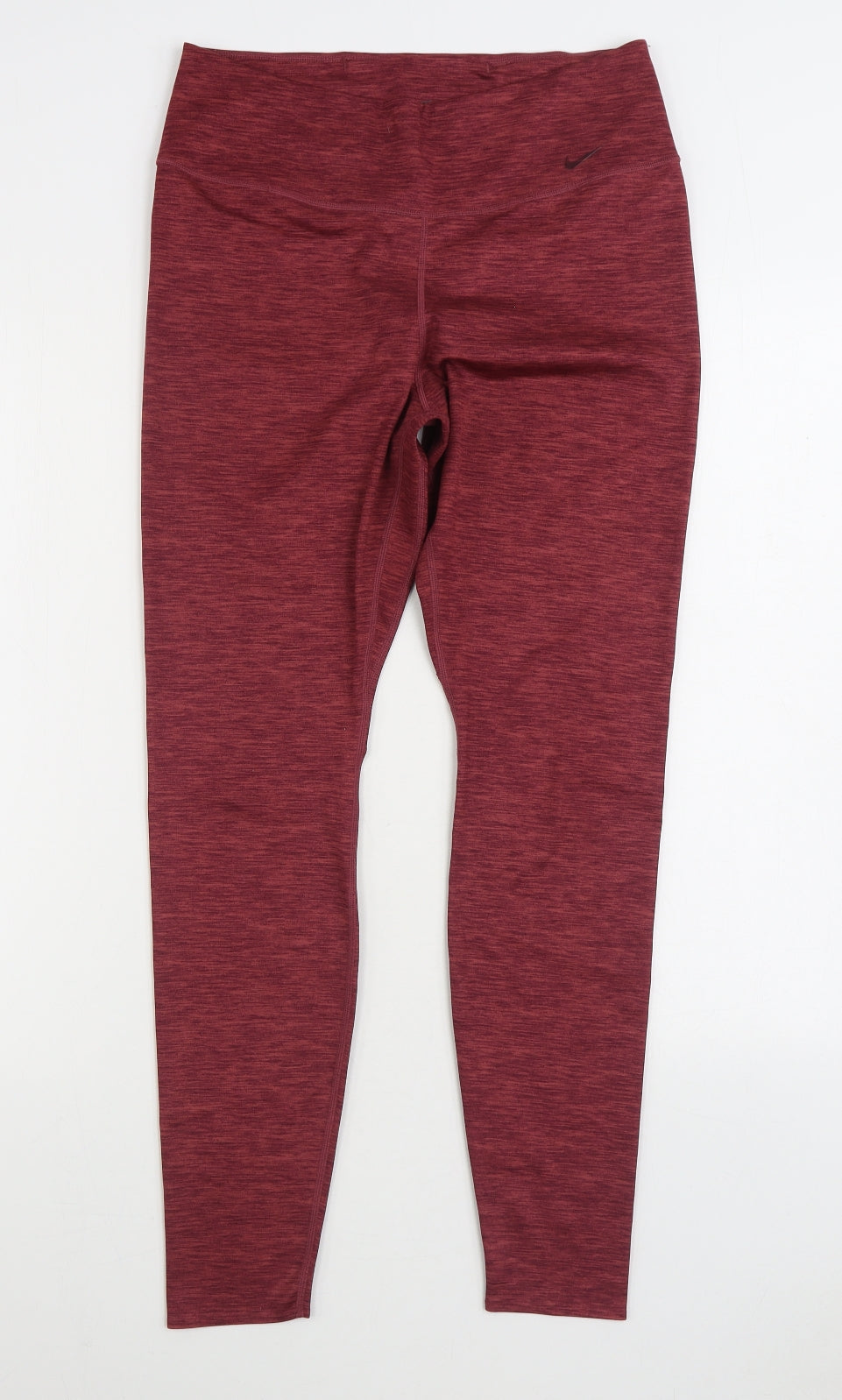 Nike Womens Red Polyester Jogger Leggings Size L L28 in