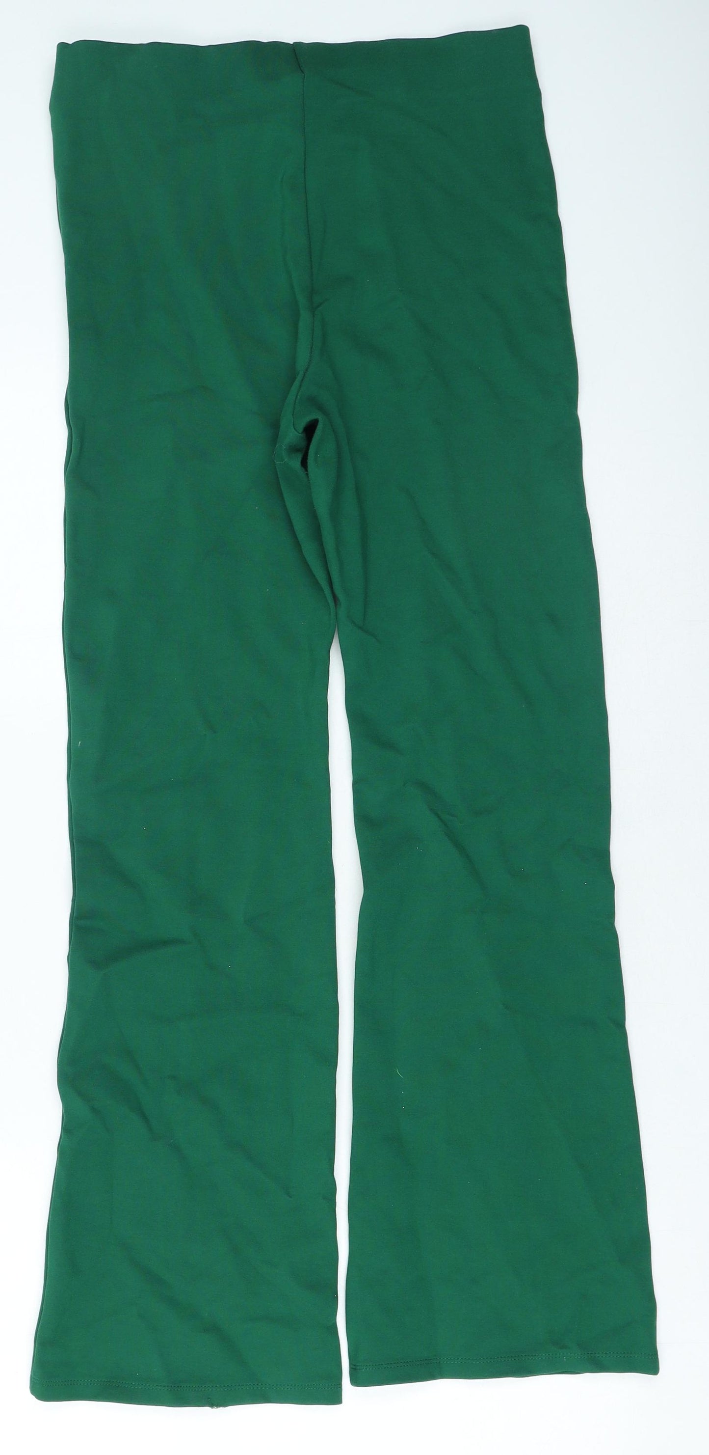 Primark Womens Green Viscose Jogger Trousers Size 12 L26 in Regular