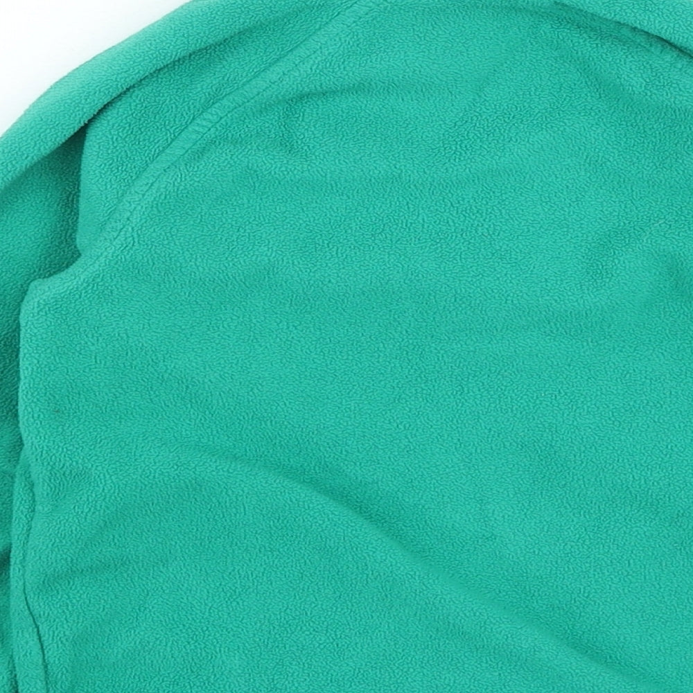 Dunnes Stores Boys Green High Neck Polyester Full Zip Jumper Size 3-4 Years Zip