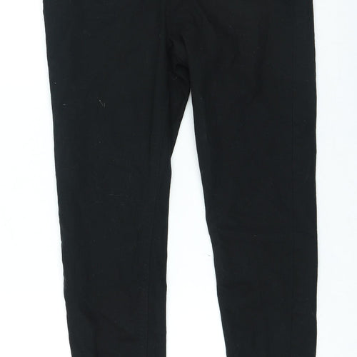 Papaya Womens Black Cotton Skinny Jeans Size 12 L26 in Regular Zip
