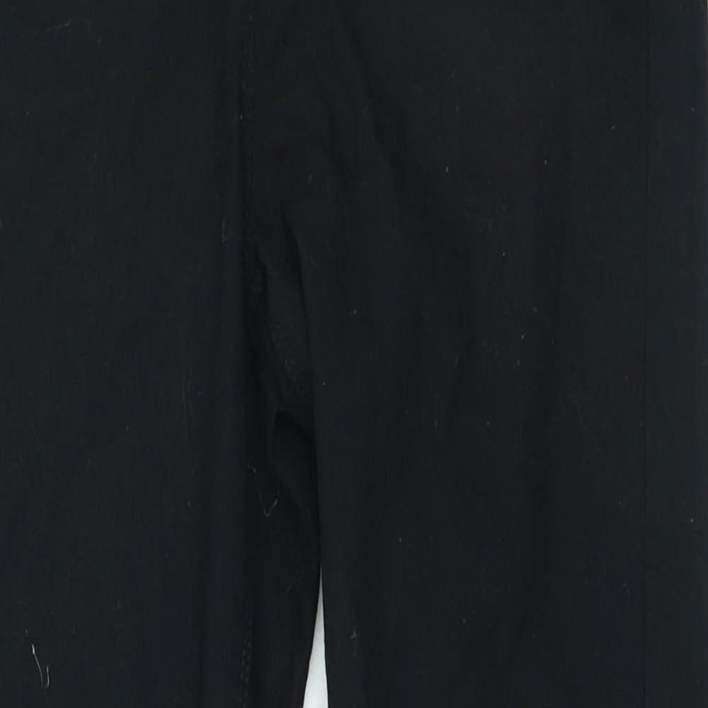 Papaya Womens Black Cotton Skinny Jeans Size 12 L26 in Regular Zip