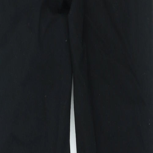 Papaya Womens Black Cotton Skinny Jeans Size 12 L26 in Regular Zip