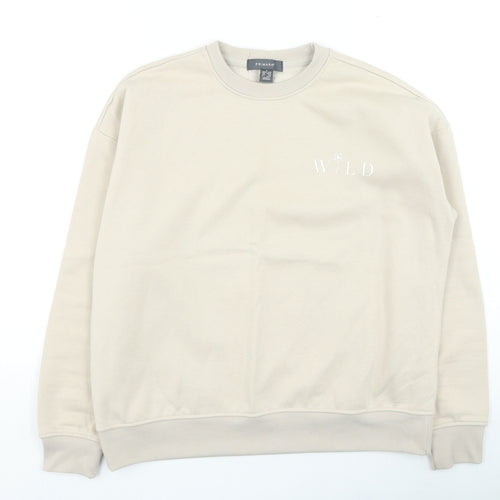 Primark Womens Beige Polyester Pullover Sweatshirt Size S Pullover - Wild