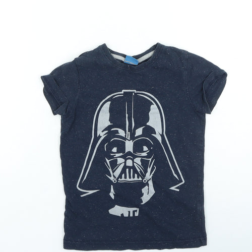 NEXT Boys Blue Cotton Basic Casual Size 5 Years Round Neck Pullover - Star Wars