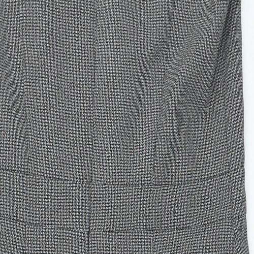 Primark Womens Grey Polyester Shift Size 8 Round Neck Zip