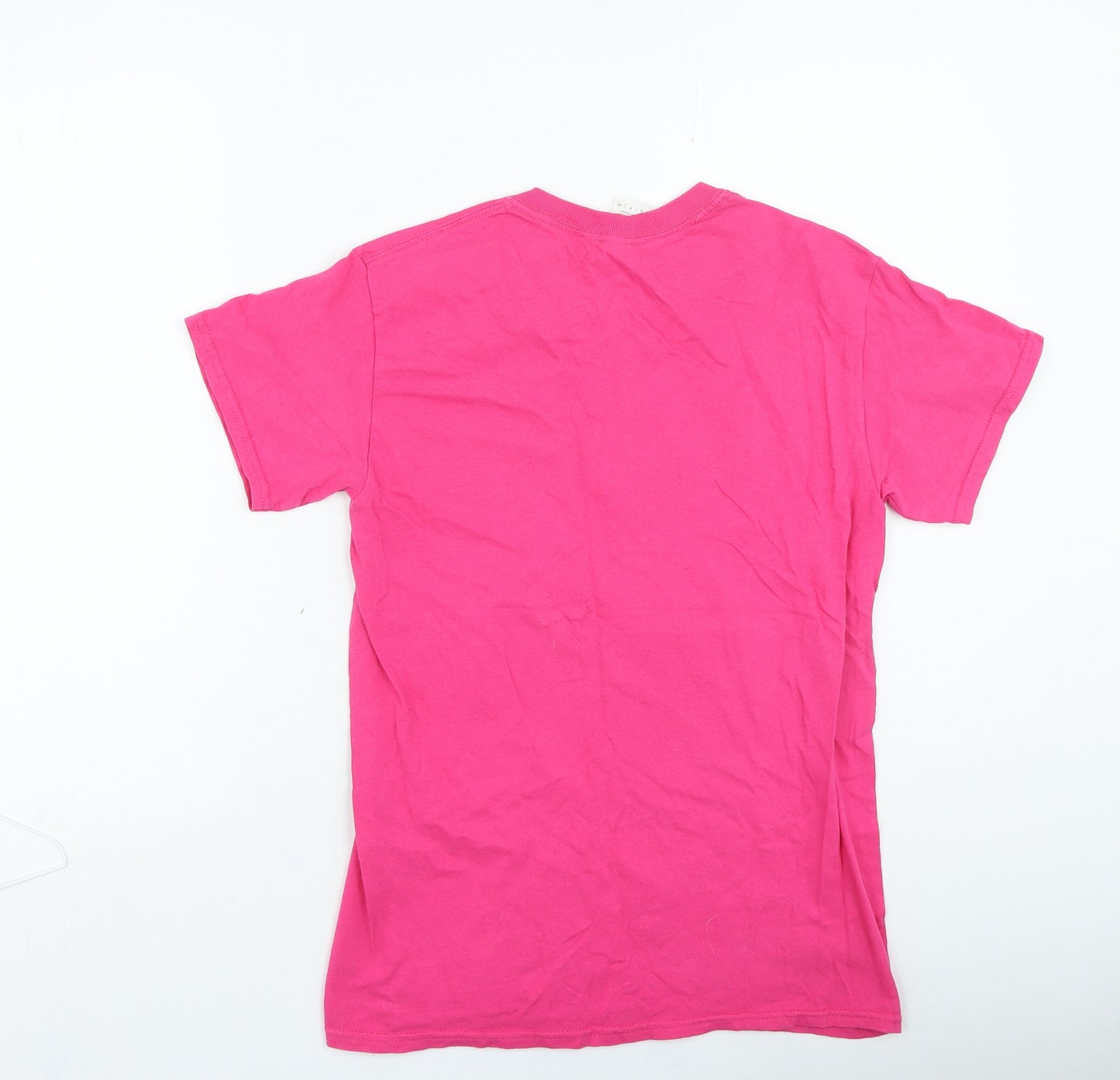 Gildan Womens Pink Cotton Basic T-Shirt Size S Round Neck - Spice Girls