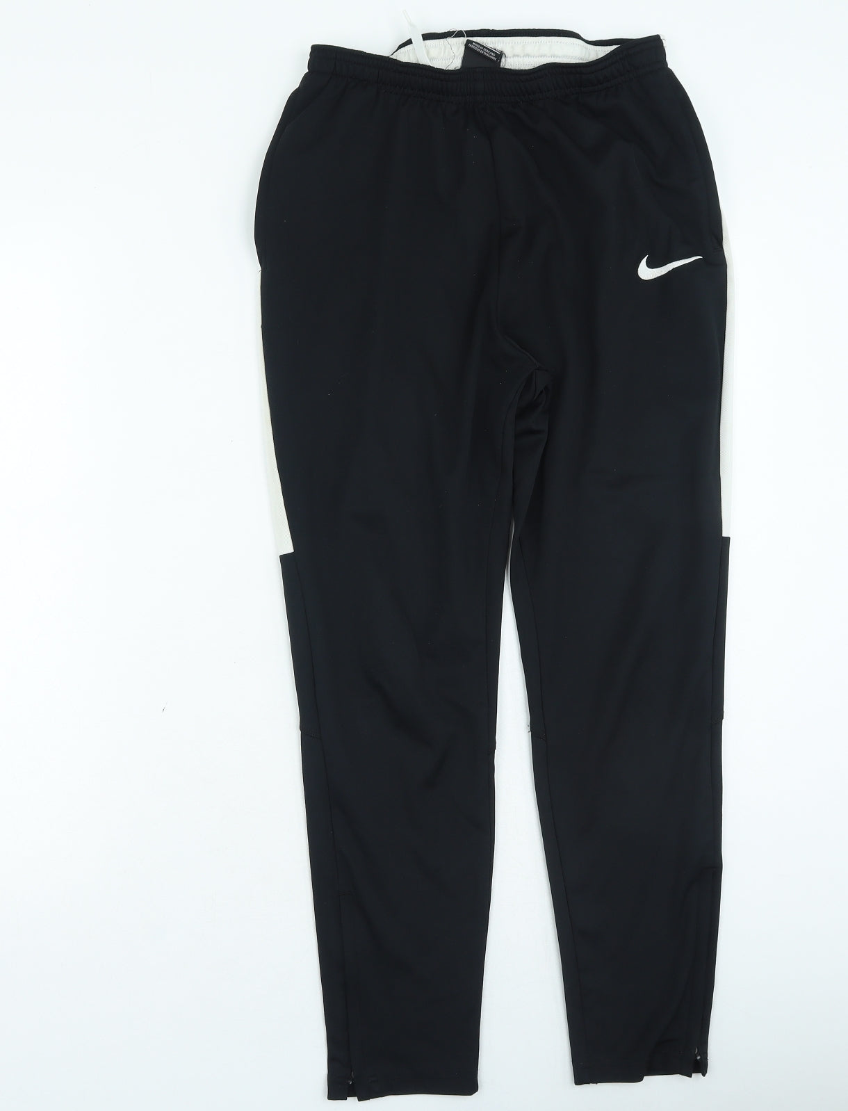 Nike Mens Black Polyester Jogger Trousers Size XL L23 in Regular Drawstring