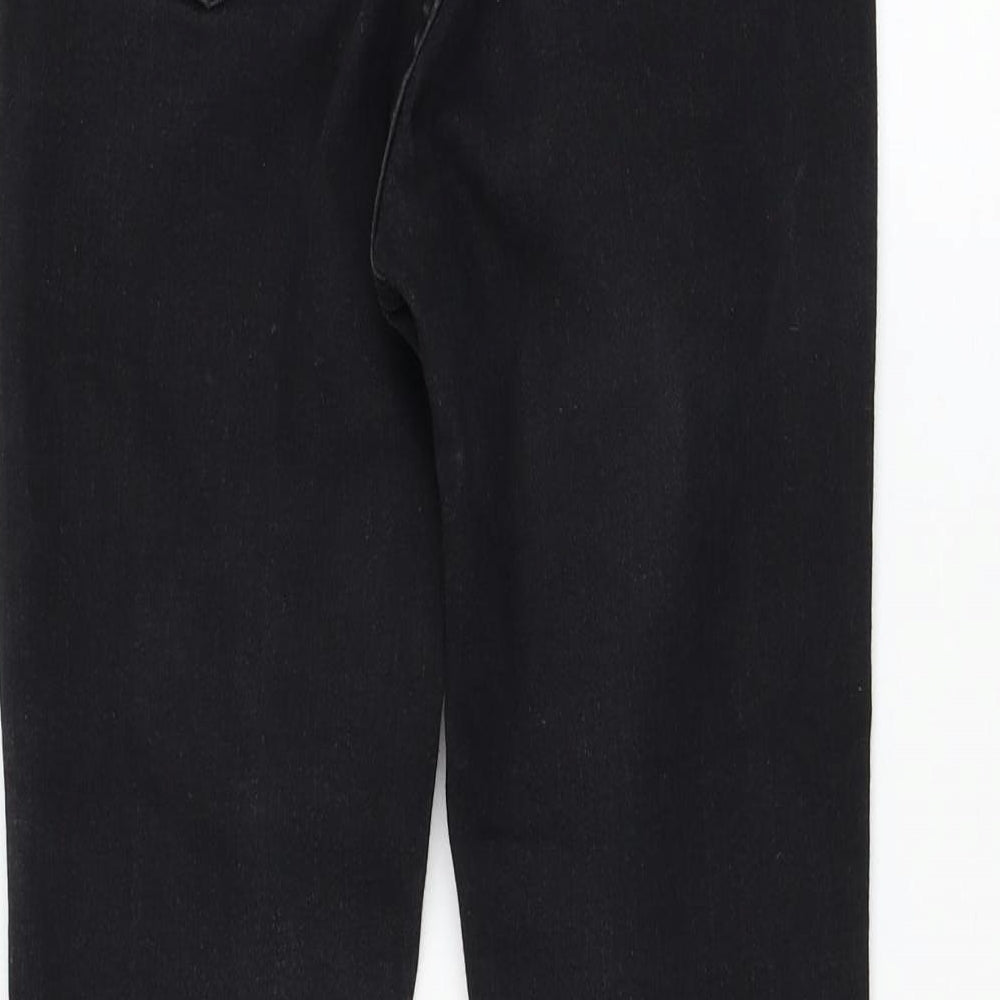 Peacocks Womens Black Cotton Skinny Jeans Size 8 L26 in Regular Zip