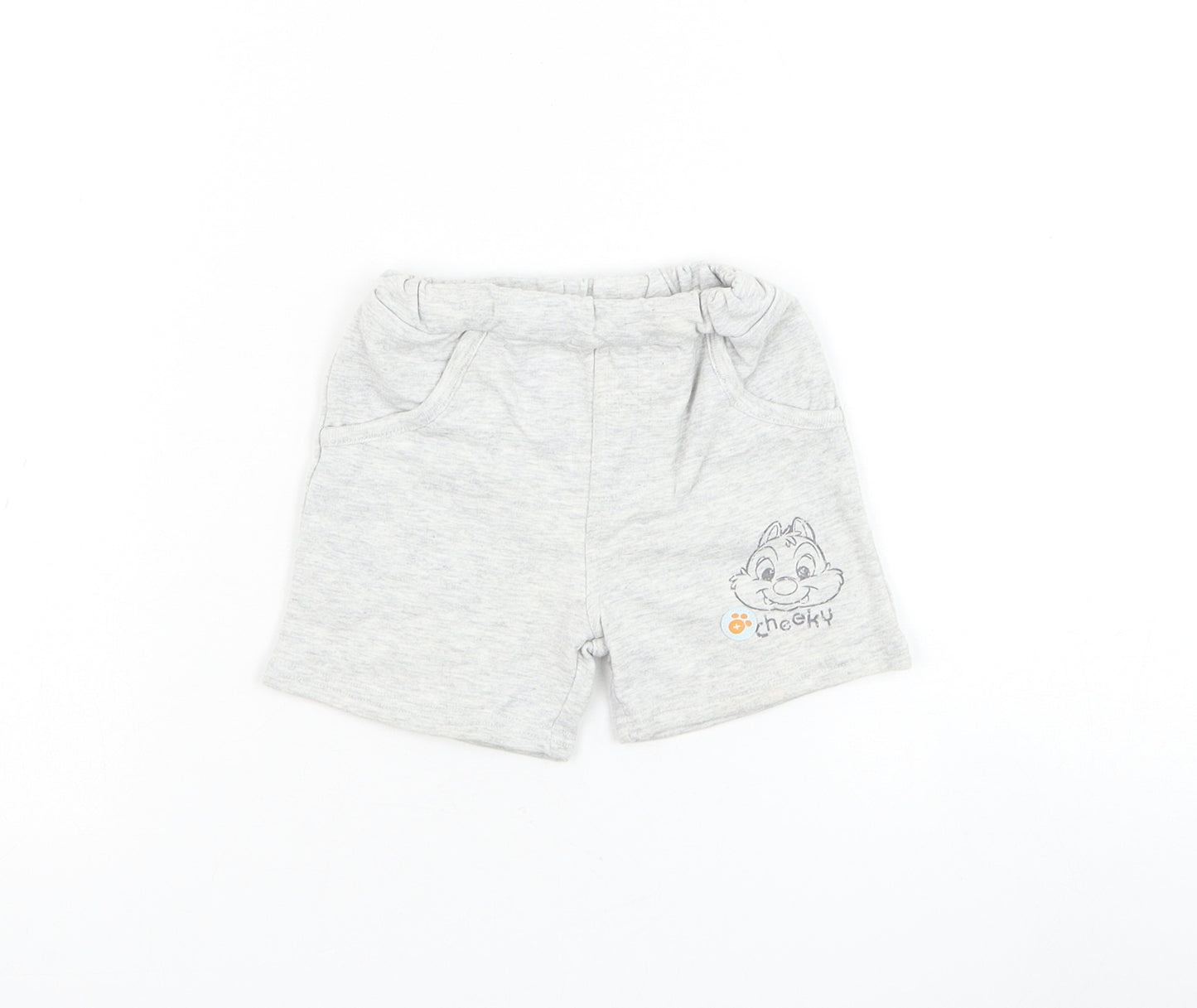 George Boys Grey Cotton Jogger Trousers Size 3-6 Months Pullover - Disney