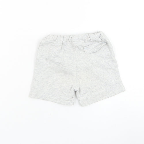 George Boys Grey Cotton Jogger Trousers Size 3-6 Months Pullover - Disney