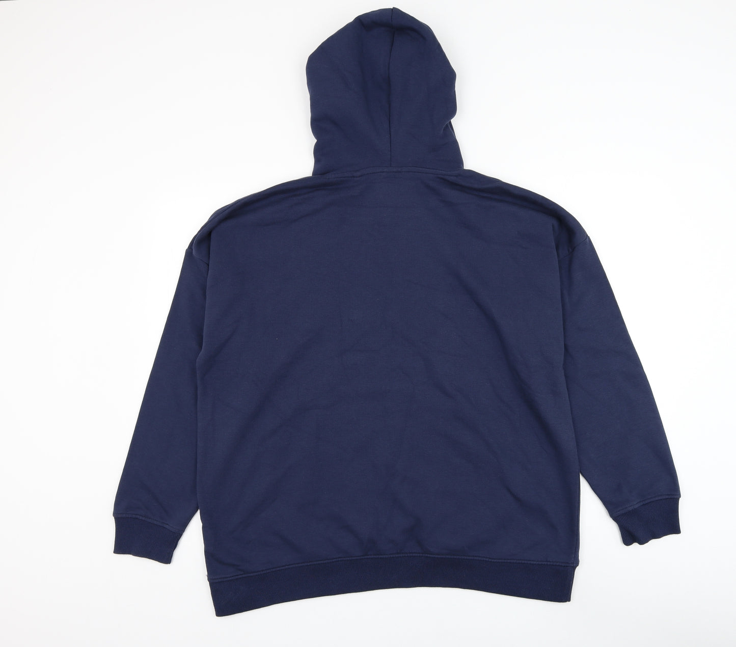 NEXT Womens Blue Geometric Cotton Pullover Hoodie Size 18 Pullover - Stars