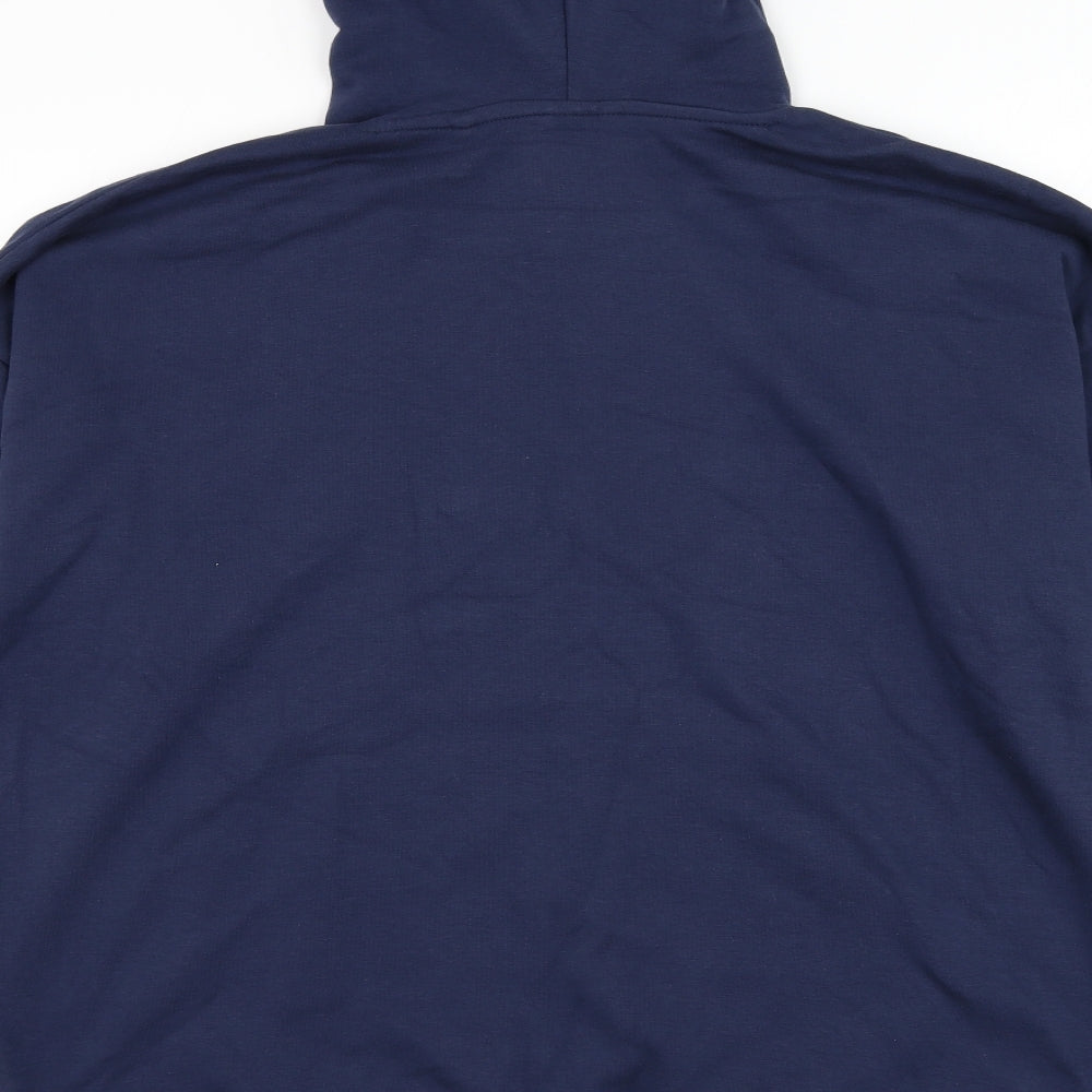 NEXT Womens Blue Geometric Cotton Pullover Hoodie Size 18 Pullover - Stars