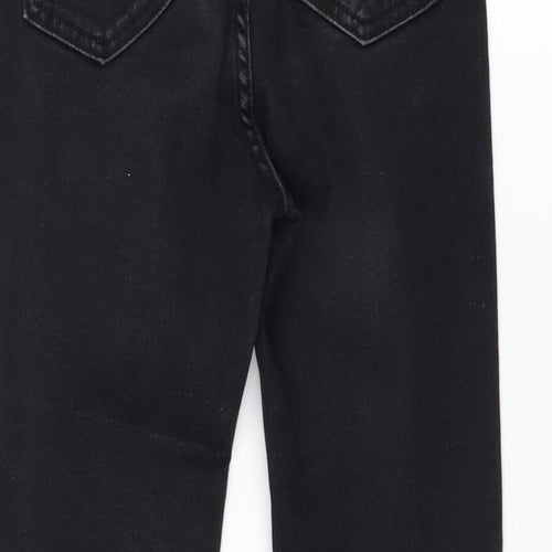 Peacocks Womens Black Cotton Skinny Jeans Size 8 L25 in Regular Zip